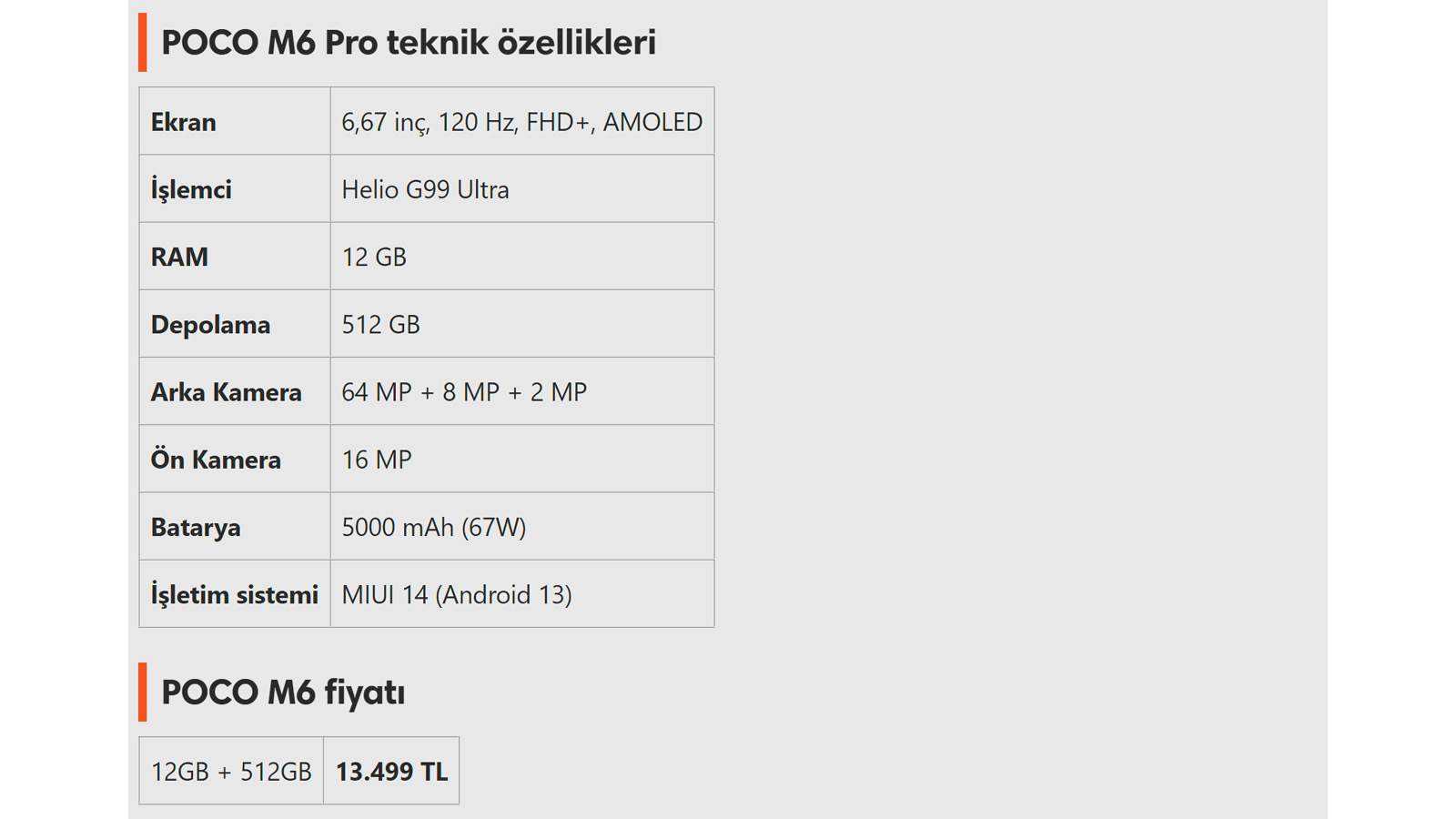 Türkiye fiyatları verilen POCO X6, X6 Pro ve M6 Pro tanıtıldı 11
