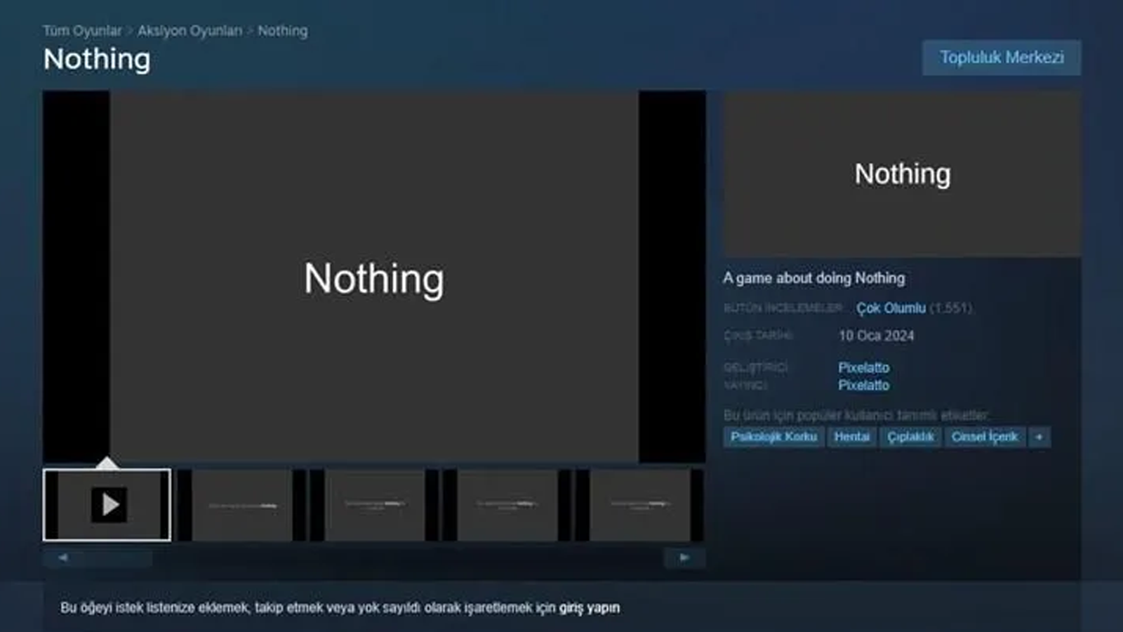 'Hiçbir şey yapmama oyunu' Steam'de yüksek puan aldı 6
