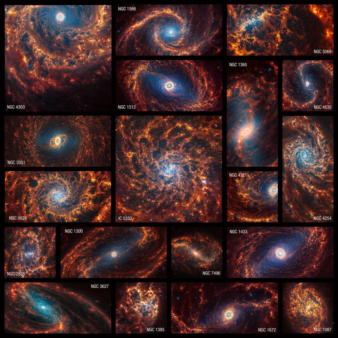 Uzay teleskobu ile en küçük ölçeğine kadar 19 galaksinin fotoğrafı 15