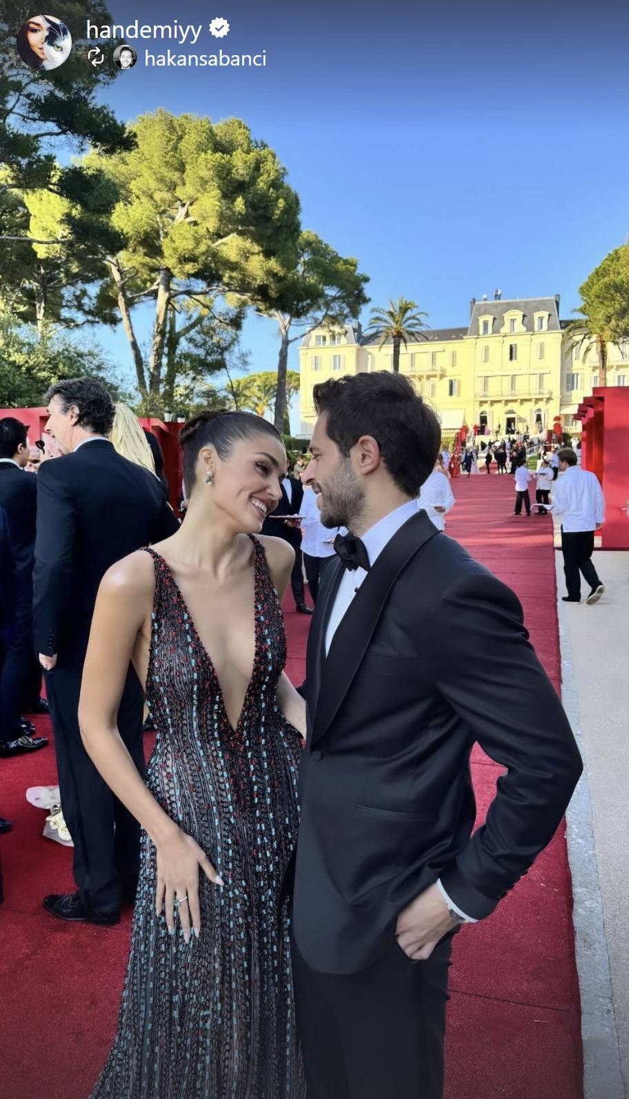 Hande Erçel ve Hakan Sabancı, Cannes Film Festivali'nde... 4