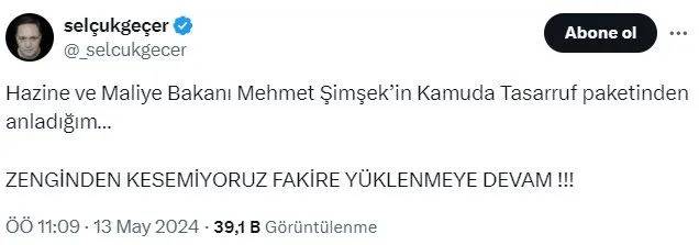 Ekonomistlerden 'Kamuda Tasarruf Paketi' tepkisi: Cumhurbaşkanlığının harcamalarını hedef alan sembolik bir şey bile yok! 4