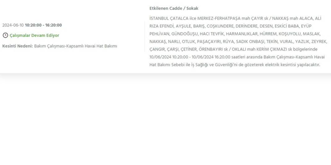 BEDAŞ: İstanbul'da 23 ilçede elektrikler kesilecek 9