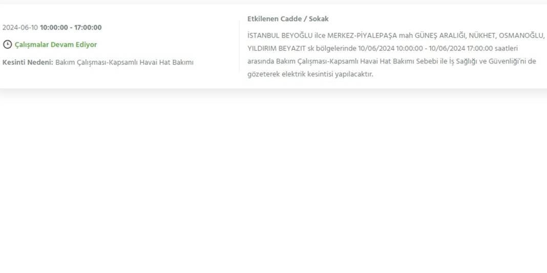 BEDAŞ: İstanbul'da 23 ilçede elektrikler kesilecek 8