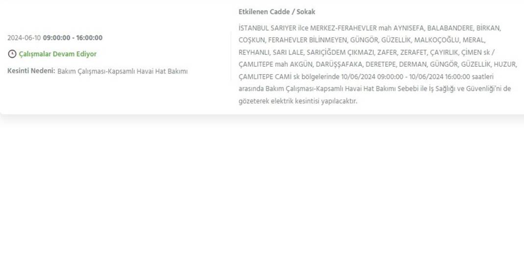BEDAŞ: İstanbul'da 23 ilçede elektrikler kesilecek 17