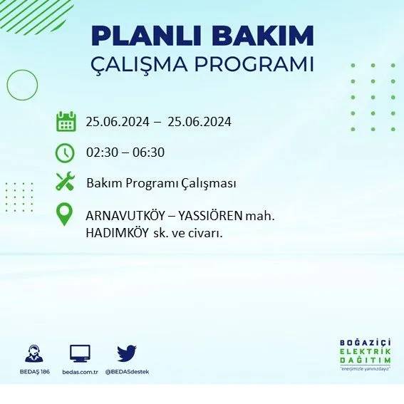 BEDAŞ duyurdu: İstanbul'da yarın elektrik kesintisi yaşanacak ilçeler 3