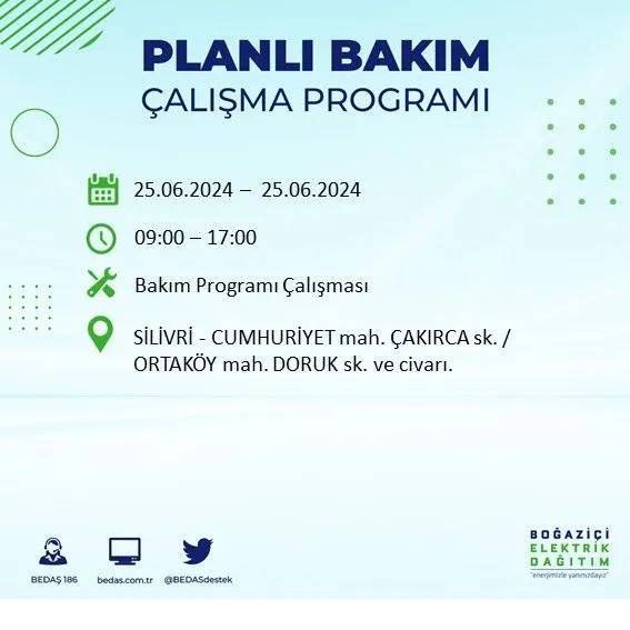 BEDAŞ duyurdu: İstanbul'da yarın elektrik kesintisi yaşanacak ilçeler 29