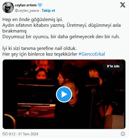 Genco Erkal hayatını kaybetti: Sanatçıya sosyal medyada böyle veda ettiler 23