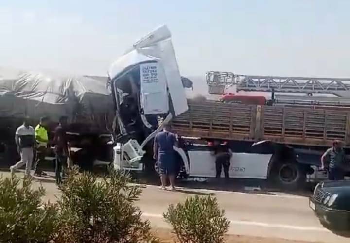 Anız yangını, zincirleme kazaya neden oldu: 1 ölü, 3 yaralı 1