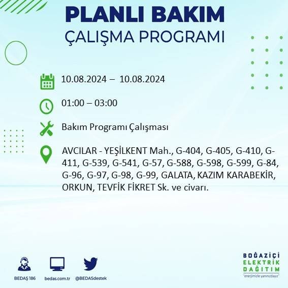 İstanbullular dikkat BEDAŞ açıkladı: Yarın bu ilçelerde elektrik kesintisi yaşanacak! 2