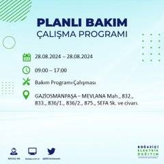 BEDAŞ açıkladı: İstanbul'da yarın elektrik kesintisi yaşanacak ilçeler 52