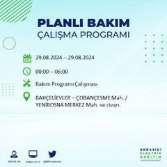 BEDAŞ açıkladı: İstanbul'da yarın elektrik kesintisi yaşanacak ilçeler 47