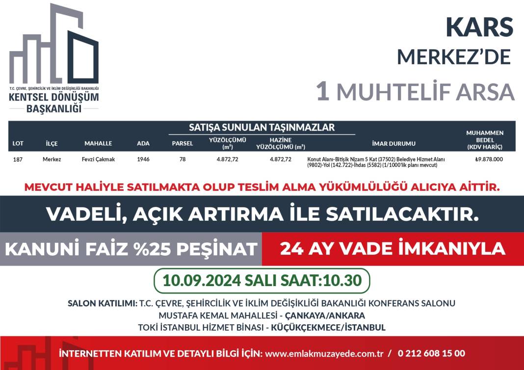 Yüzde 25 peşin, 24 ay vadeyle 53 ilde 747 arsa satışta: Hangi ilde kaç arsa satılıyor? İşte il il bütün detaylar... 40