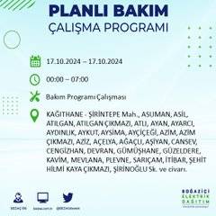 İstanbul'da 17 Ekim'de elektrik kesintisi: Etkilenecek ilçeler ve mahalleler açıklandı 39