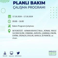 İstanbul'da 17 Ekim'de elektrik kesintisi: Etkilenecek ilçeler ve mahalleler açıklandı 21