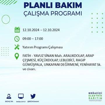 BEDAŞ'tan açıklama: İstanbul'da 12 Ekim'de elektrik kesintisi yaşanacak, hangi ilçeler etkilenecek? 47