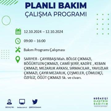 BEDAŞ'tan açıklama: İstanbul'da 12 Ekim'de elektrik kesintisi yaşanacak, hangi ilçeler etkilenecek? 59