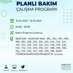 BEDAŞ duyurdu: İstanbul'da 30 Ekim'de elektrik kesintisi yaşanacak ilçeler 7