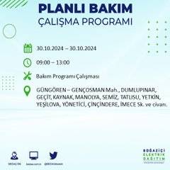 BEDAŞ duyurdu: İstanbul'da 30 Ekim'de elektrik kesintisi yaşanacak ilçeler 41