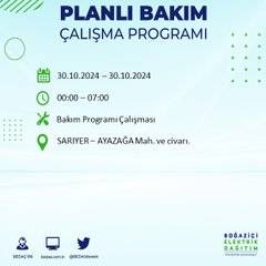 BEDAŞ duyurdu: İstanbul'da 30 Ekim'de elektrik kesintisi yaşanacak ilçeler 44