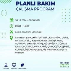 BEDAŞ duyurdu: İstanbul'da 30 Ekim'de elektrik kesintisi yaşanacak ilçeler 46