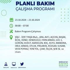 BEDAŞ'tan uyarı: 23 Ekim Çarşamba günü İstanbul'da elektrik kesintileri olacak ilçeler... 87