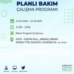 BEDAŞ'tan uyarı: 23 Ekim Çarşamba günü İstanbul'da elektrik kesintileri olacak ilçeler... 60