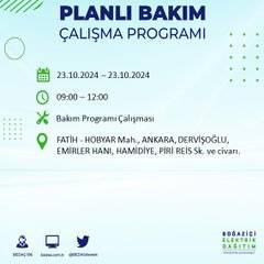 BEDAŞ'tan uyarı: 23 Ekim Çarşamba günü İstanbul'da elektrik kesintileri olacak ilçeler... 61