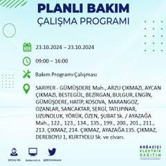 BEDAŞ'tan uyarı: 23 Ekim Çarşamba günü İstanbul'da elektrik kesintileri olacak ilçeler... 73