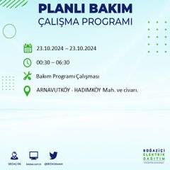 BEDAŞ'tan uyarı: 23 Ekim Çarşamba günü İstanbul'da elektrik kesintileri olacak ilçeler... 1