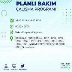 BEDAŞ'tan uyarı: 23 Ekim Çarşamba günü İstanbul'da elektrik kesintileri olacak ilçeler... 9