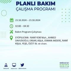 BEDAŞ'tan uyarı: 23 Ekim Çarşamba günü İstanbul'da elektrik kesintileri olacak ilçeler... 55