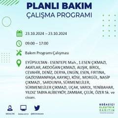 BEDAŞ'tan uyarı: 23 Ekim Çarşamba günü İstanbul'da elektrik kesintileri olacak ilçeler... 58