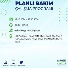 BEDAŞ'tan uyarı: 23 Ekim Çarşamba günü İstanbul'da elektrik kesintileri olacak ilçeler... 56