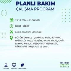 BEDAŞ'tan uyarı: 23 Ekim Çarşamba günü İstanbul'da elektrik kesintileri olacak ilçeler... 37