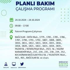 24 Ekim Perşembe günü İstanbul'da elektrik kesintisi yaşanacak ilçeler... 9