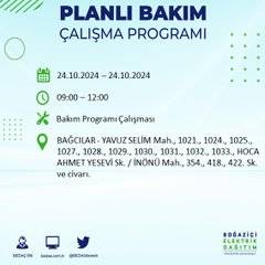 24 Ekim Perşembe günü İstanbul'da elektrik kesintisi yaşanacak ilçeler... 13