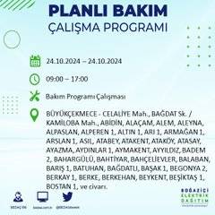 24 Ekim Perşembe günü İstanbul'da elektrik kesintisi yaşanacak ilçeler... 27