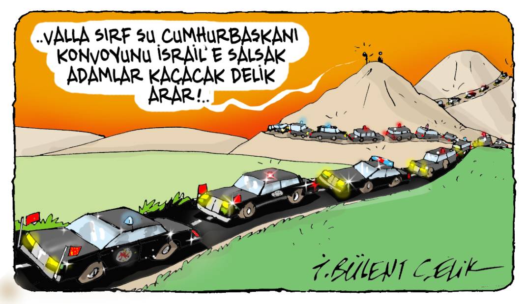 İ. Bülent Çelik'in 9 Ekim 2024 tarihli karikatürü 1