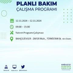 BEDAŞ, 12 Kasım’da İstanbul’da elektrik kesintisi olacak bölgeleri açıkladı 63