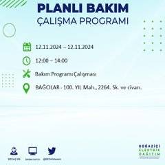 BEDAŞ, 12 Kasım’da İstanbul’da elektrik kesintisi olacak bölgeleri açıkladı 65