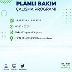 BEDAŞ, 12 Kasım’da İstanbul’da elektrik kesintisi olacak bölgeleri açıkladı 46