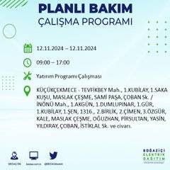 BEDAŞ, 12 Kasım’da İstanbul’da elektrik kesintisi olacak bölgeleri açıkladı 21