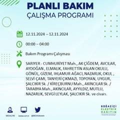 BEDAŞ, 12 Kasım’da İstanbul’da elektrik kesintisi olacak bölgeleri açıkladı 17