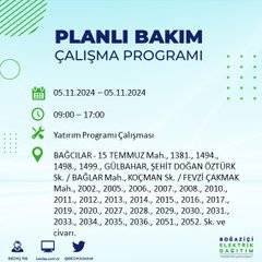 BEDAŞ'tan İstanbul'da elektrik kesintisi duyurusu 1