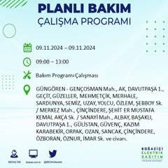 İstanbul'da elektrik kesintisi uyarısı: 9 Kasım’da hangi ilçelerde elektrik kesilecek? 14