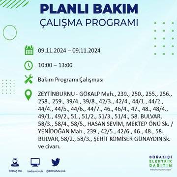 İstanbul'da elektrik kesintisi uyarısı: 9 Kasım’da hangi ilçelerde elektrik kesilecek? 2