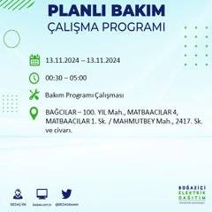 İstanbul'da 13 Kasım'da elektrik kesintisi olacak! İşte etkilenecek ilçe ve mahalleler 54