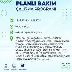 İstanbul'da 13 Kasım'da elektrik kesintisi olacak! İşte etkilenecek ilçe ve mahalleler 35