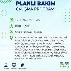 İstanbul'da 13 Kasım'da elektrik kesintisi olacak! İşte etkilenecek ilçe ve mahalleler 31