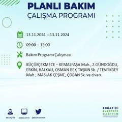 İstanbul'da 13 Kasım'da elektrik kesintisi olacak! İşte etkilenecek ilçe ve mahalleler 18